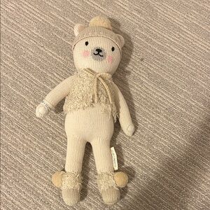 Cuddle + Kind Stella Polar Bear Cream Knit Bear Plush Toy